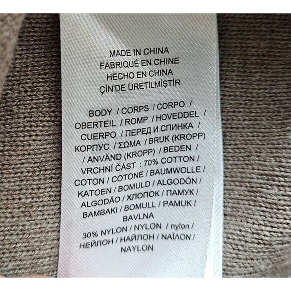 LAUREN RALPH LAUREN Women S / M Knit Blazer Jacket Sweater 2 Buttons Beige 34" - Picture 7 of 7